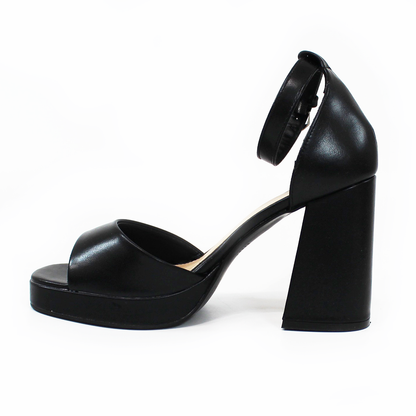 Sandalia Plataforma Negra con Pulsera de Dama LADY PAULINA