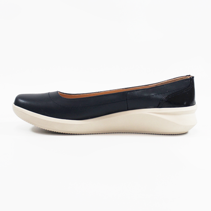 Zapato Confort de Piel Casual Marino para Dama SUAVE CAMINAR
