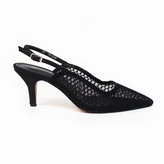 Slingback Mesh Negro SENTIES