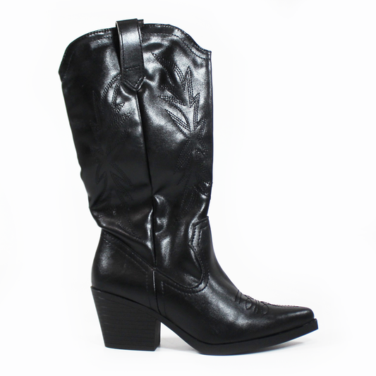 Bota Vaquera NOMADAS Negra de Dama