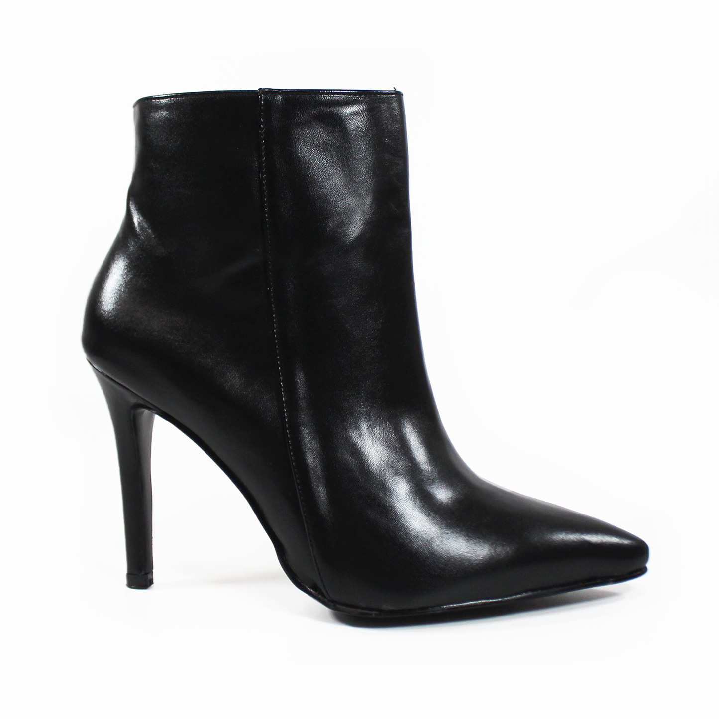 Botín Puntal Tacón Stiletto Negro Semipiel de Dama TACZA