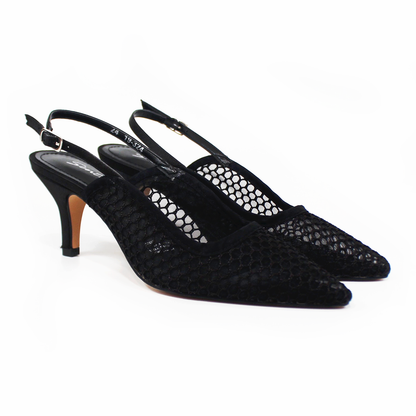Slingback Mesh Negro SENTIES