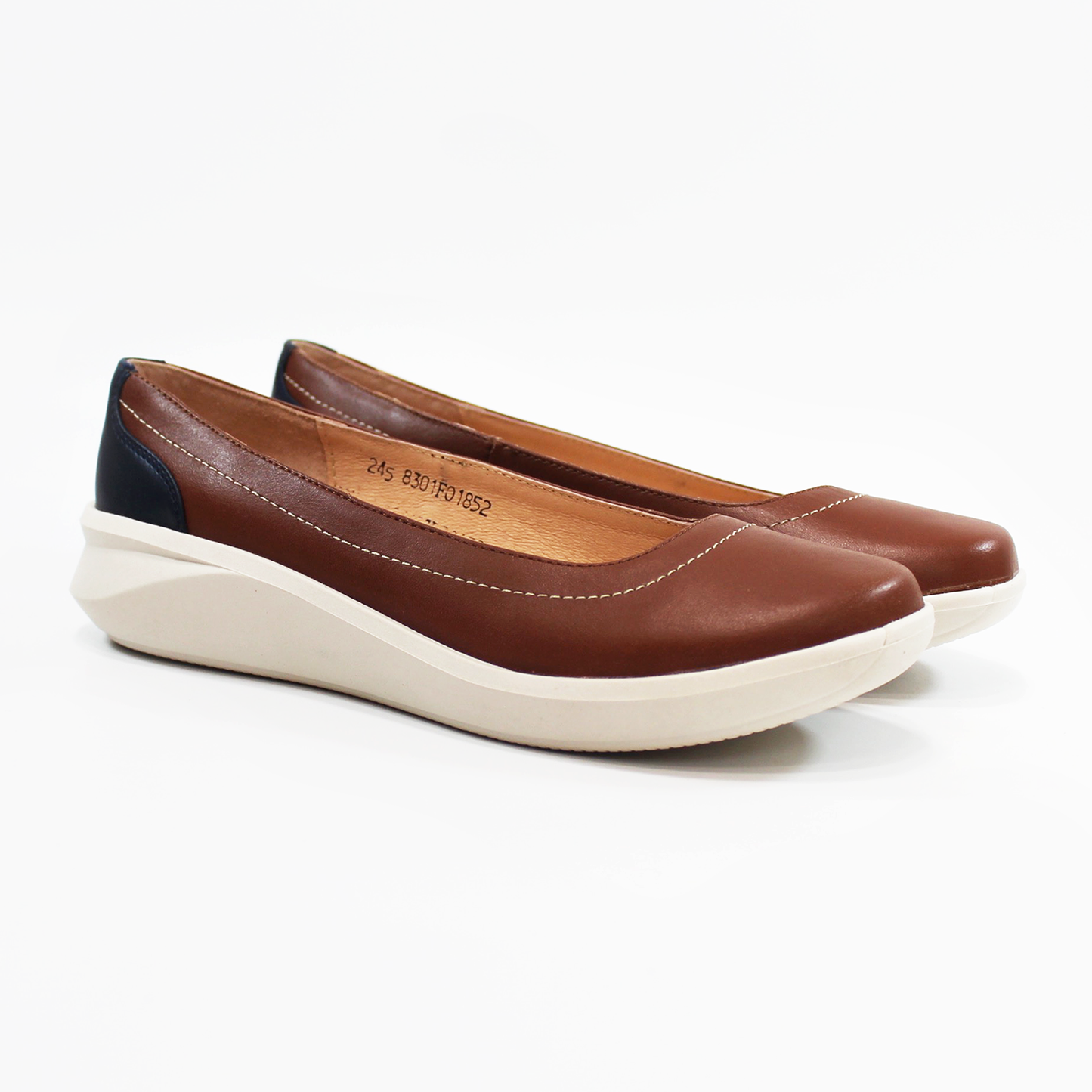 Zapato Confort de Piel Casual Tan para Dama SUAVE CAMINAR