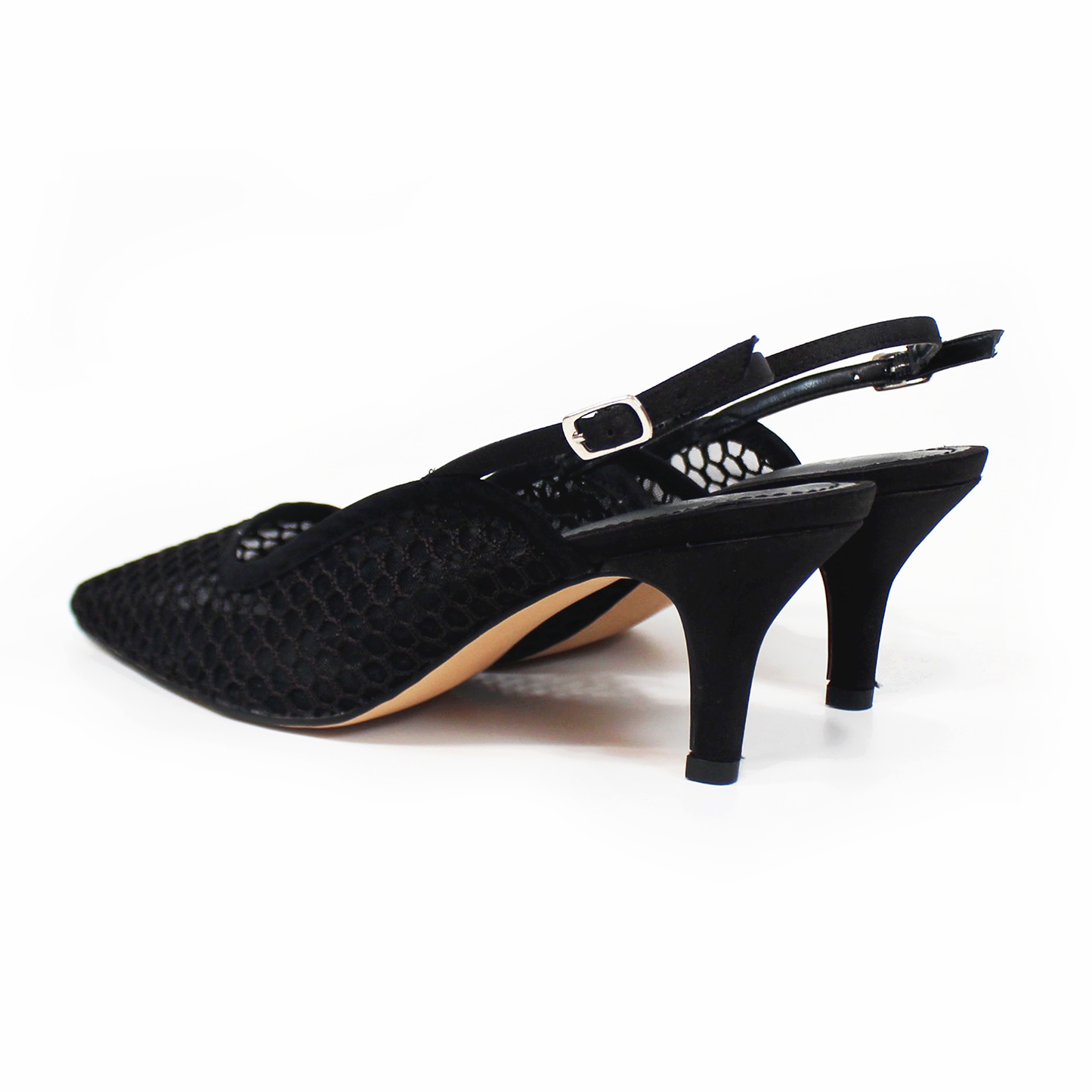 Slingback Mesh Negro SENTIES
