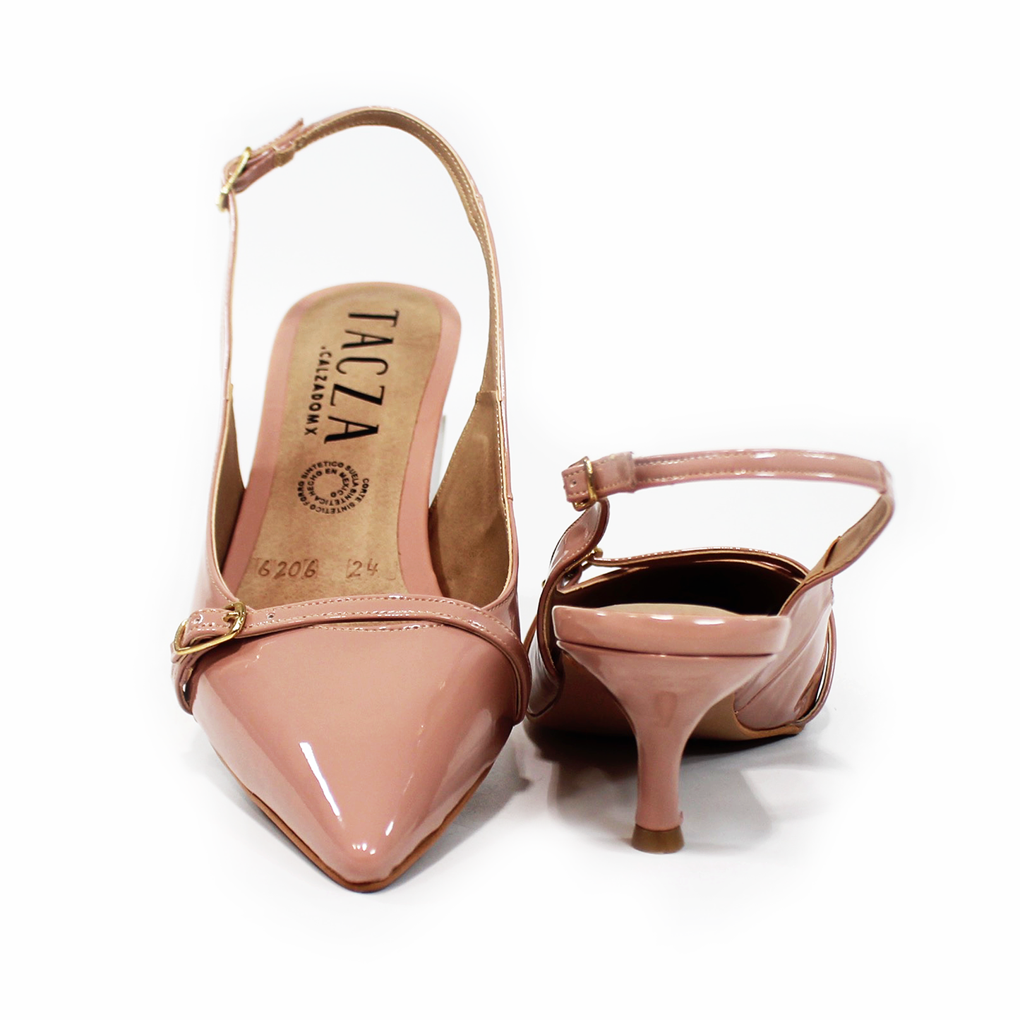 Zapatilla Kitten Nutty Charol Slingback de Dama TACZA