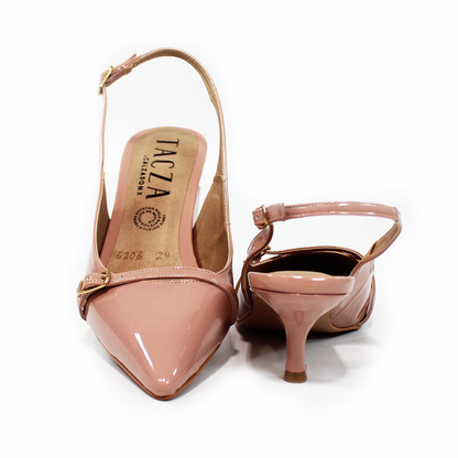 Zapatilla Kitten Nutty Charol Slingback de Dama TACZA
