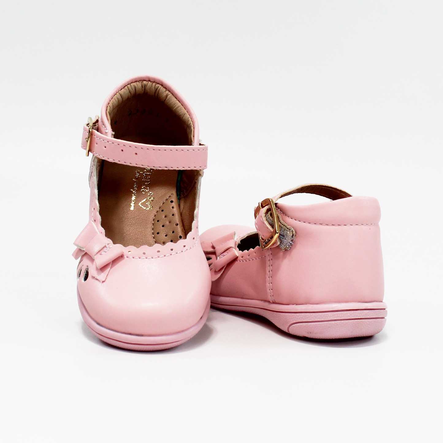 Zapato de Niña con Moñito Rosa JAKUNA