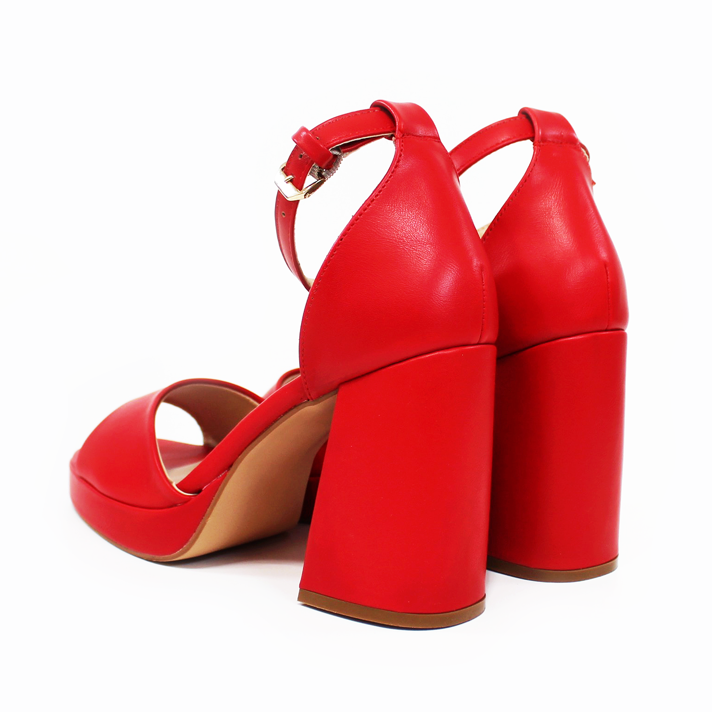 Sandalia Plataforma Roja con Pulsera de Dama LADY PAULINA