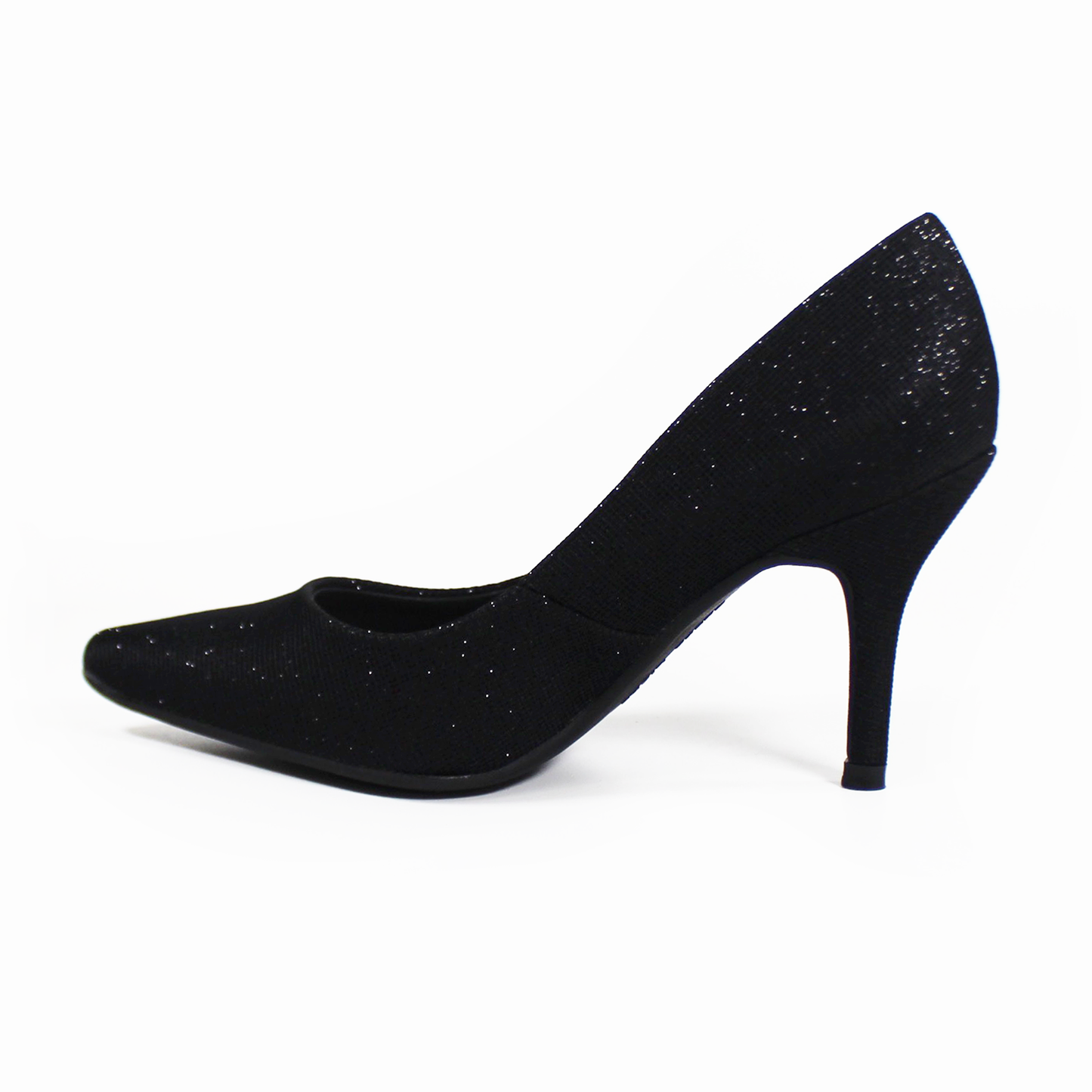 Stiletto Negro con Brillos y Memory Foam G.LOREN