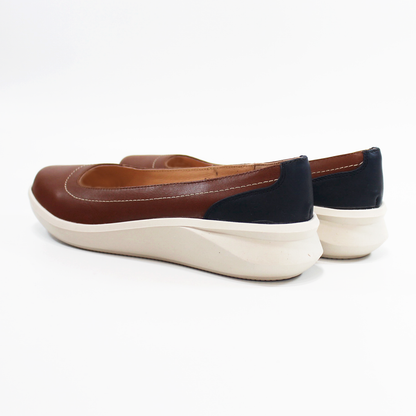 Zapato Confort de Piel Casual Tan para Dama SUAVE CAMINAR