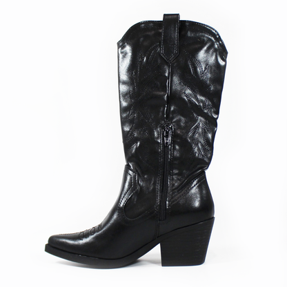 Bota Vaquera NOMADAS Negra de Dama