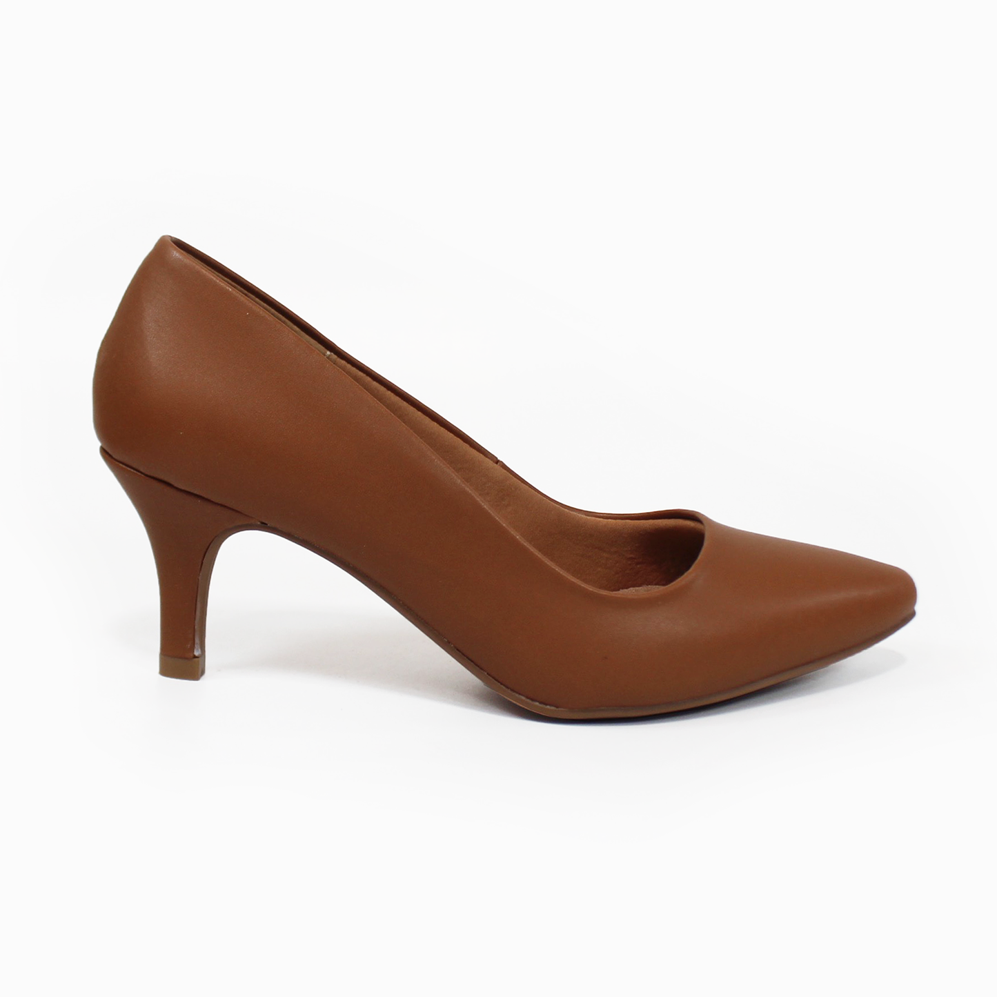 Zapatilla Confort Tacón Delgado Camel de Dama LADY PAULINA