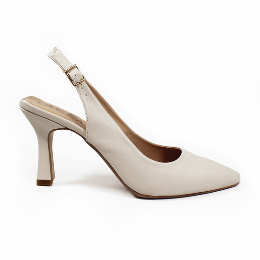 Zapatilla Slingback Puntal con tacón campana Destalonada Late de Dama TACZA