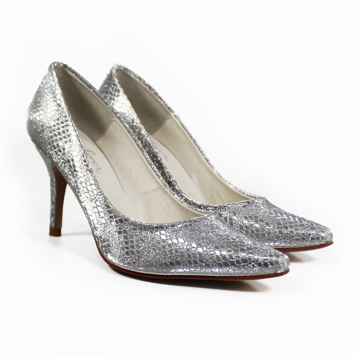 Stiletto Plata Vívora con Memory Foam G.LOREN