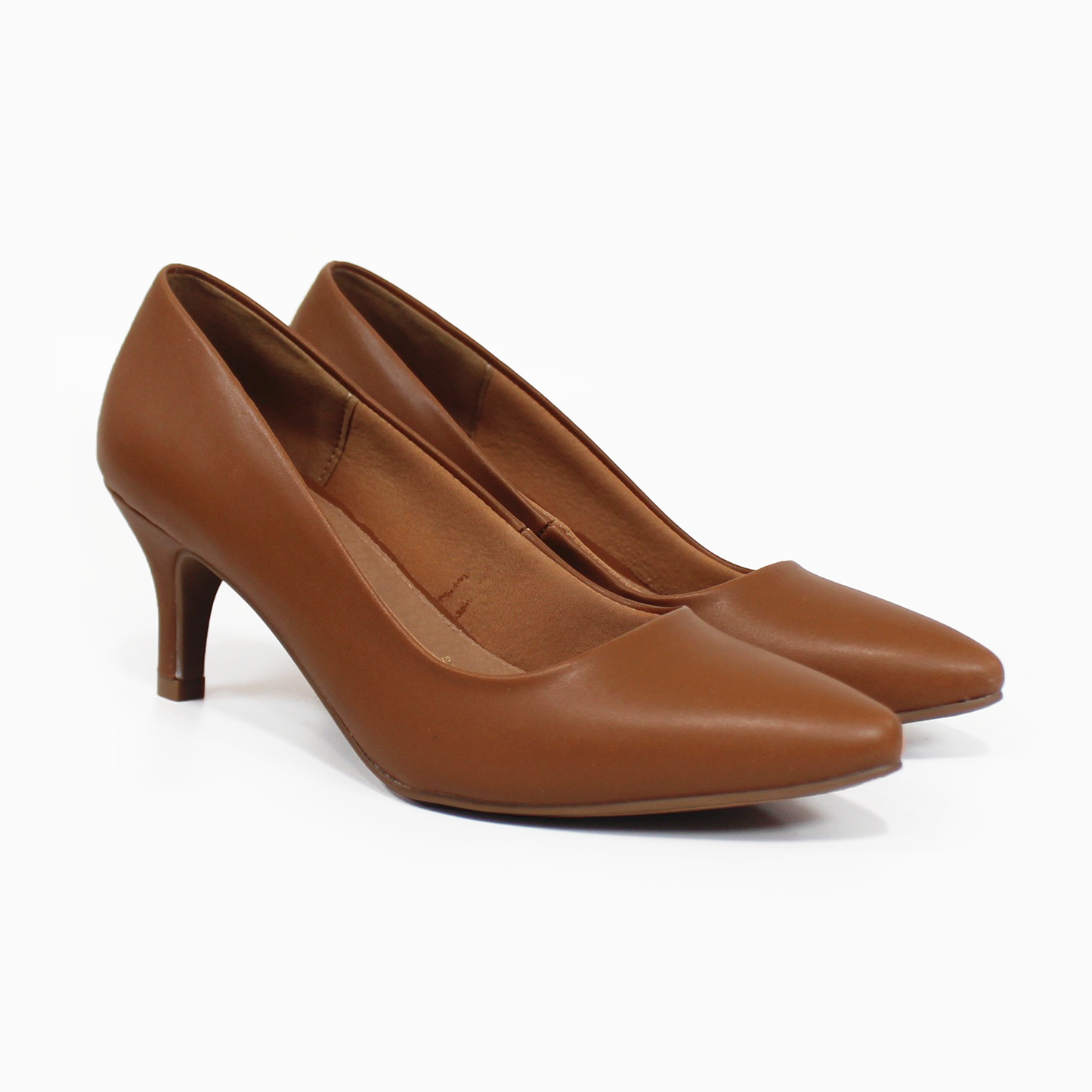 Zapatilla Confort Tacón Delgado Camel de Dama LADY PAULINA