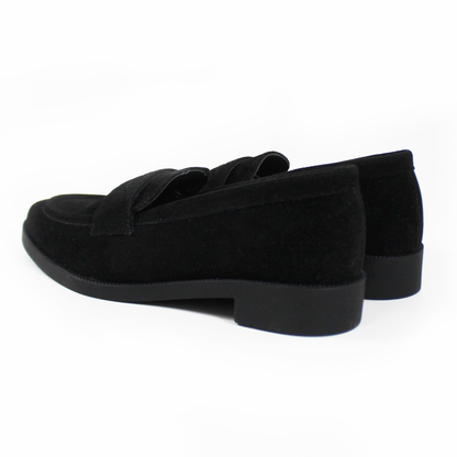 Mocasín Clásico Negro Gamuza de Dama TACZA