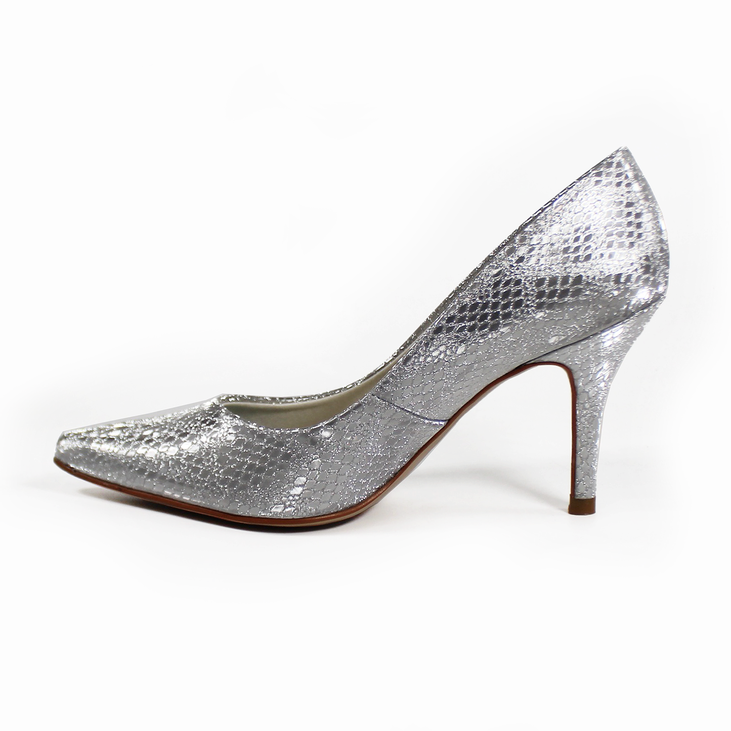 Stiletto Plata Vívora con Memory Foam G.LOREN