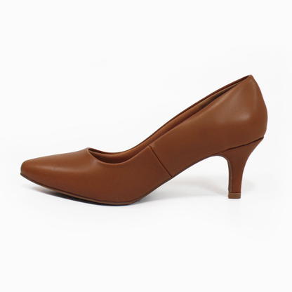 Zapatilla Confort Tacón Delgado Camel de Dama LADY PAULINA