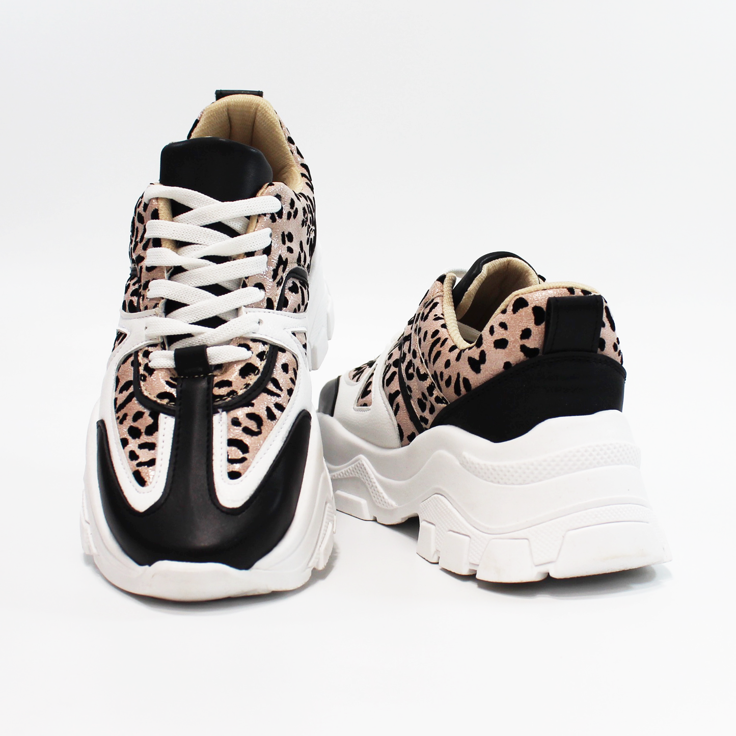 Sneaker Tenis Casual Animal Print Negro de Dama TACZA