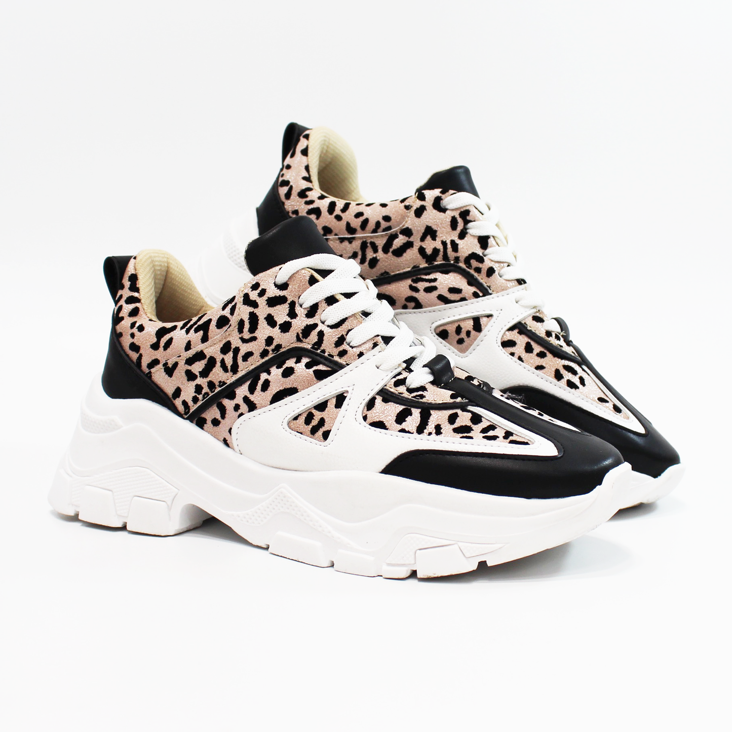 Sneaker Tenis Casual Animal Print Negro de Dama TACZA