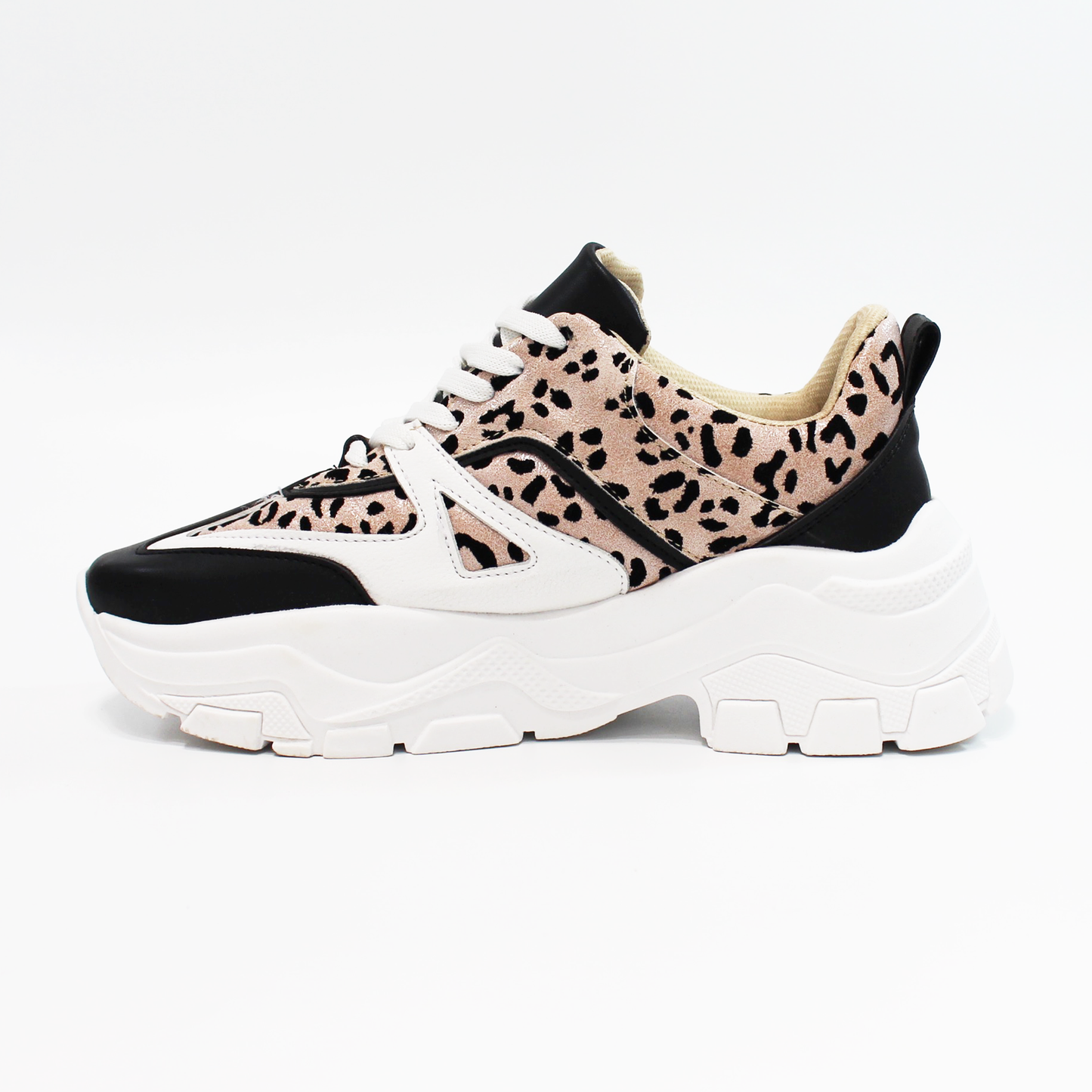 Sneaker Tenis Casual Animal Print Negro de Dama TACZA