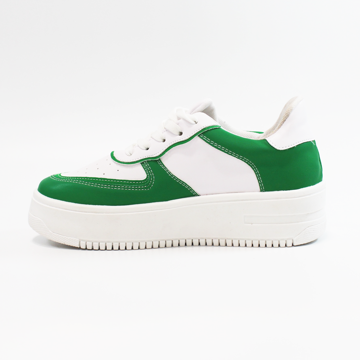 Sneaker Tenis Urbano Verde Blanco de Dama TACZA