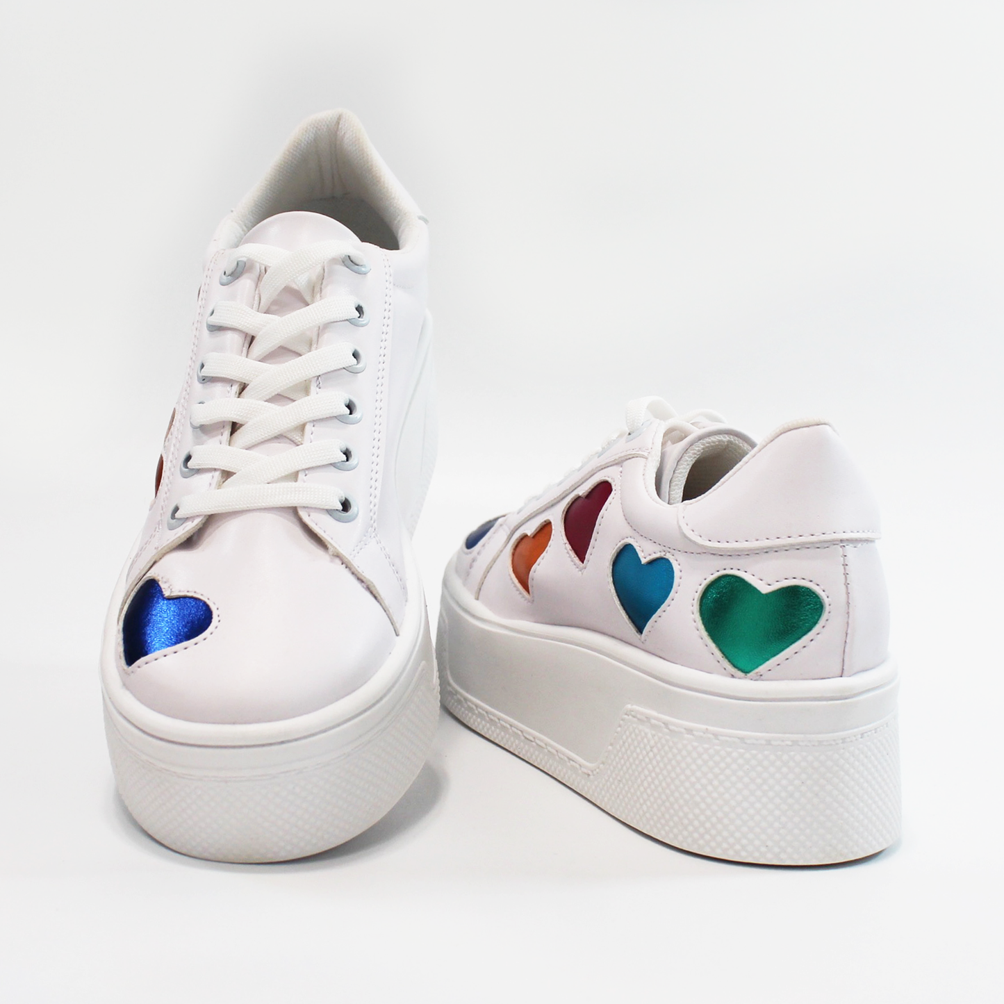 Tenis Casual Corazones Blanco Colores de Dama TACZA