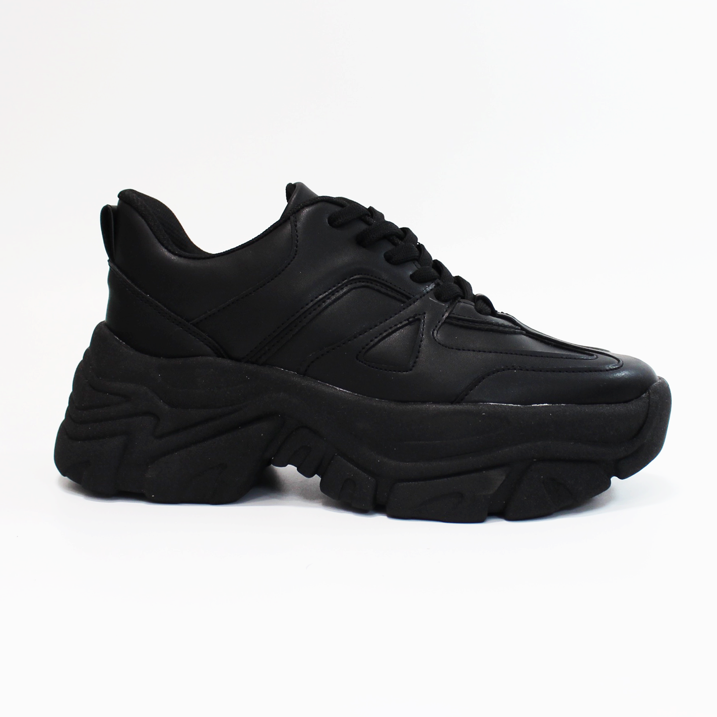 Sneaker Tenis Chunky Negro de Dama TACZA