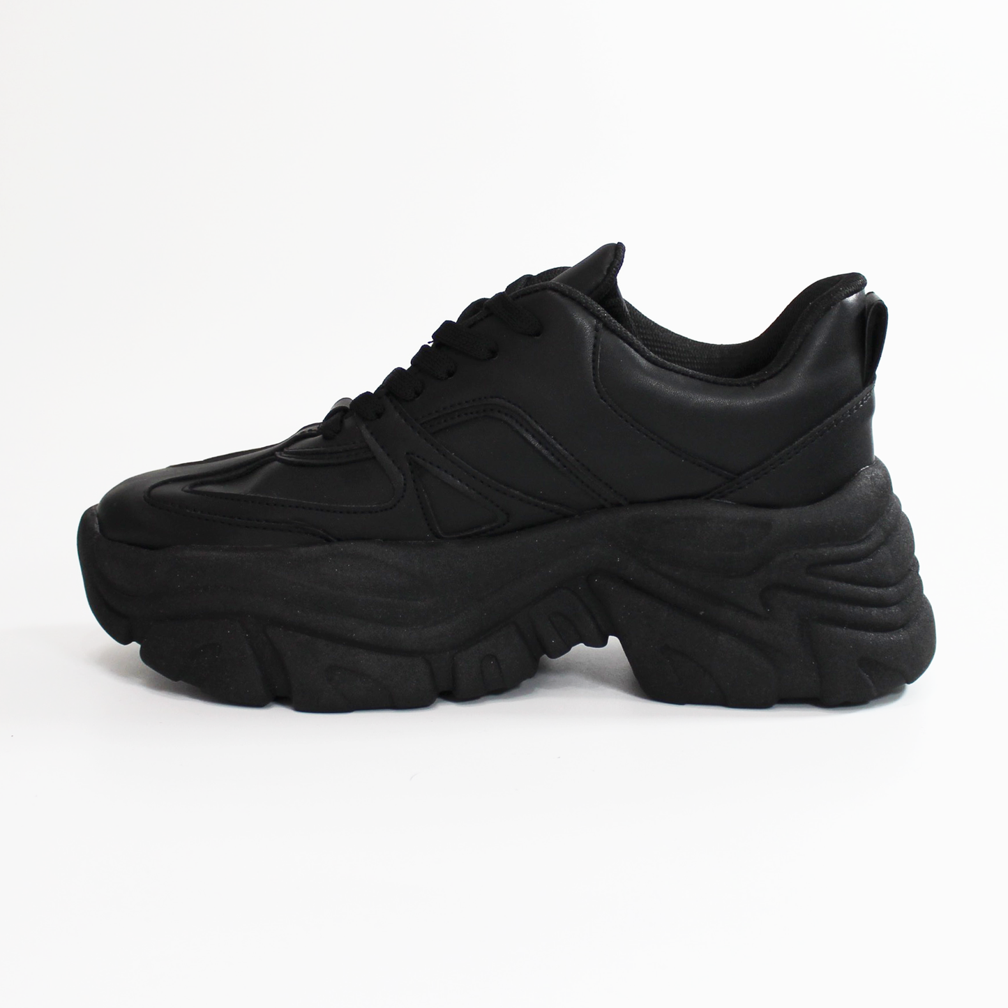 Sneaker Tenis Chunky Negro de Dama TACZA