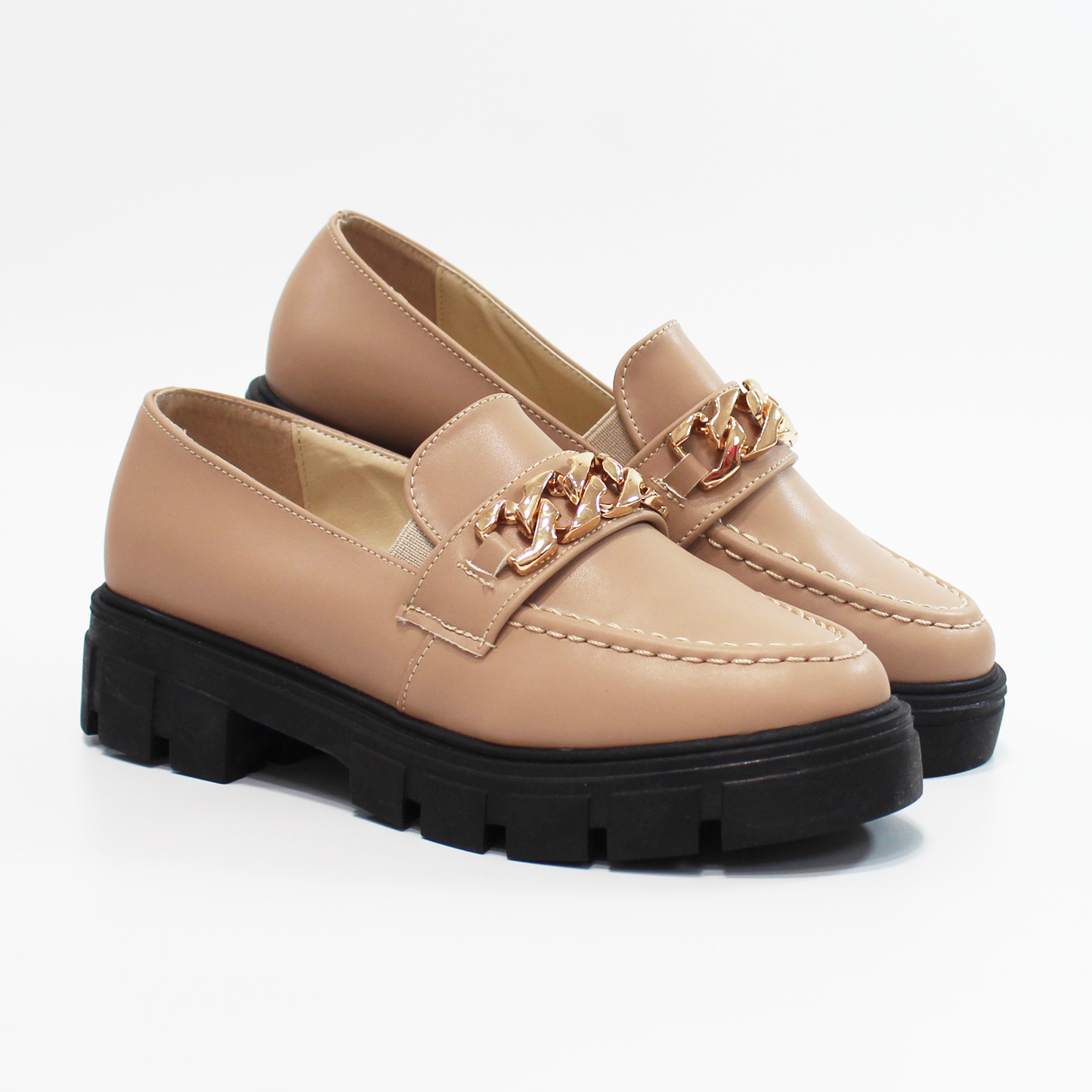 Mocasín Maquillaje Chunky con Cadena Dama TACZA