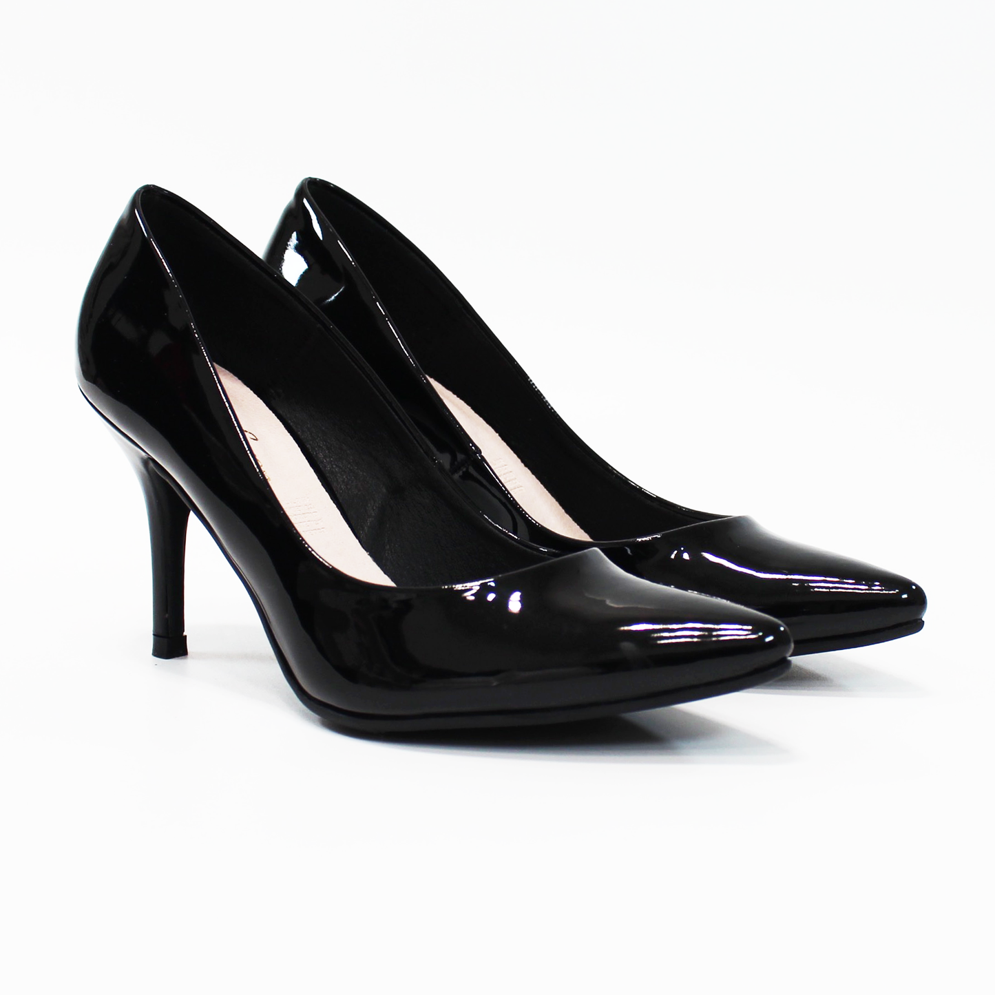 Zapatilla Negro Charol con Memory Foam de Dama G.LOREN