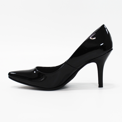 Zapatilla Negro Charol con Memory Foam de Dama G.LOREN