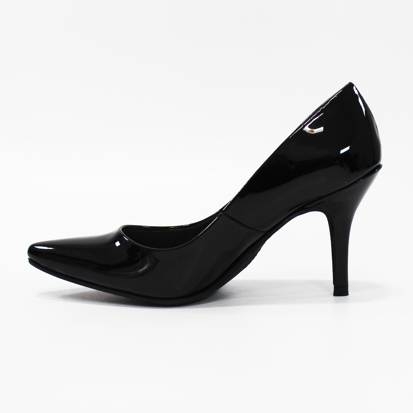 Zapatilla Negro Charol con Memory Foam de Dama G.LOREN