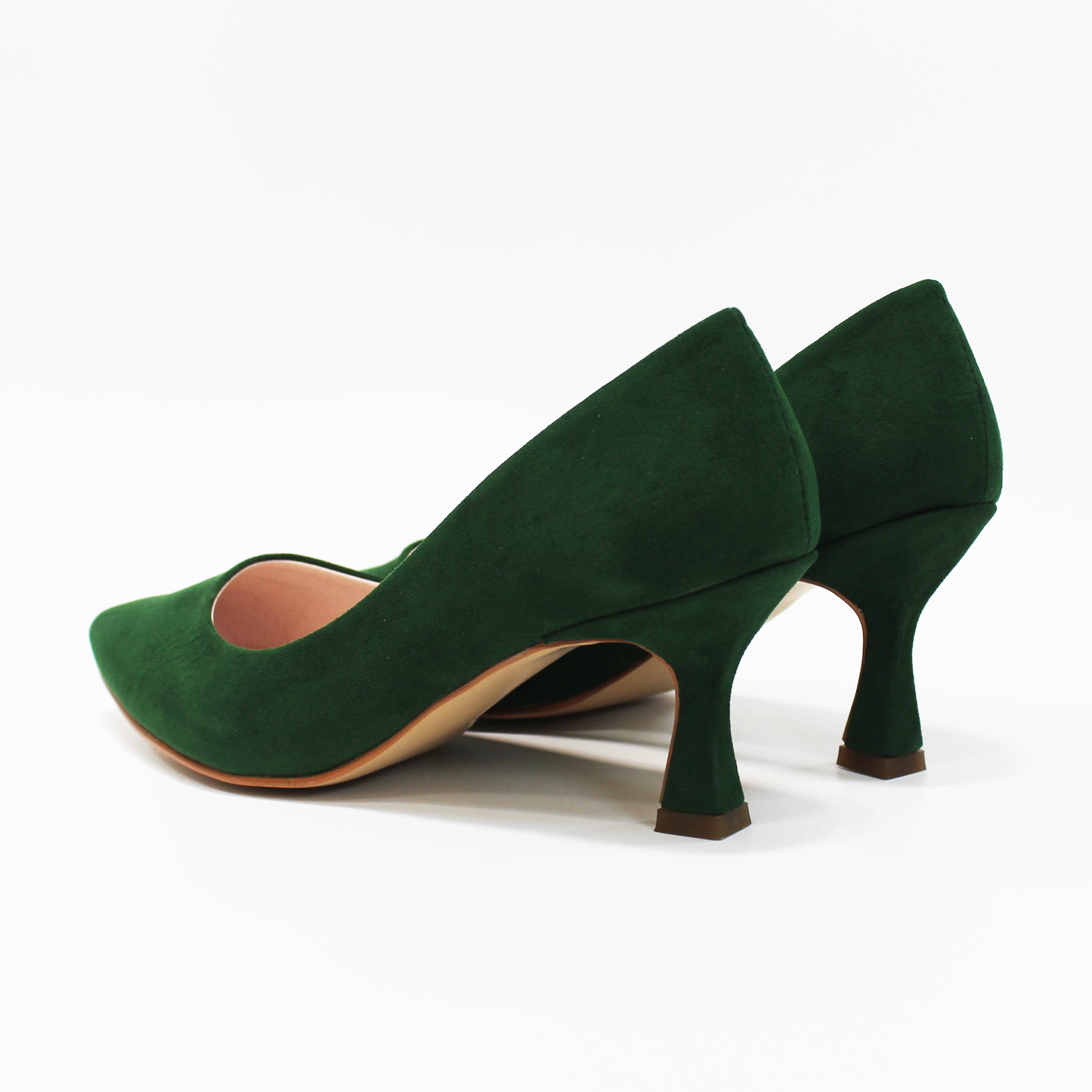 Zapatilla Tacón campana Verde con Memory Foam de Dama G.LOREN