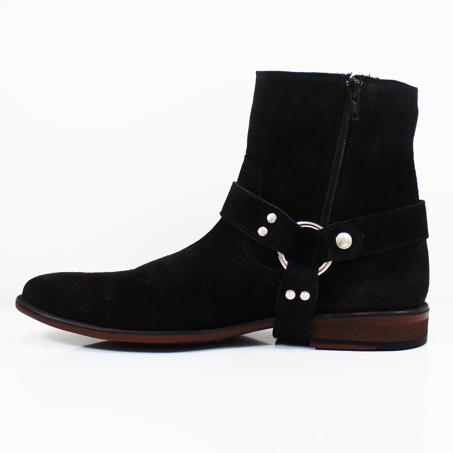 Bota Urbana de Piel Negro Gamuza de Caballero INMODA