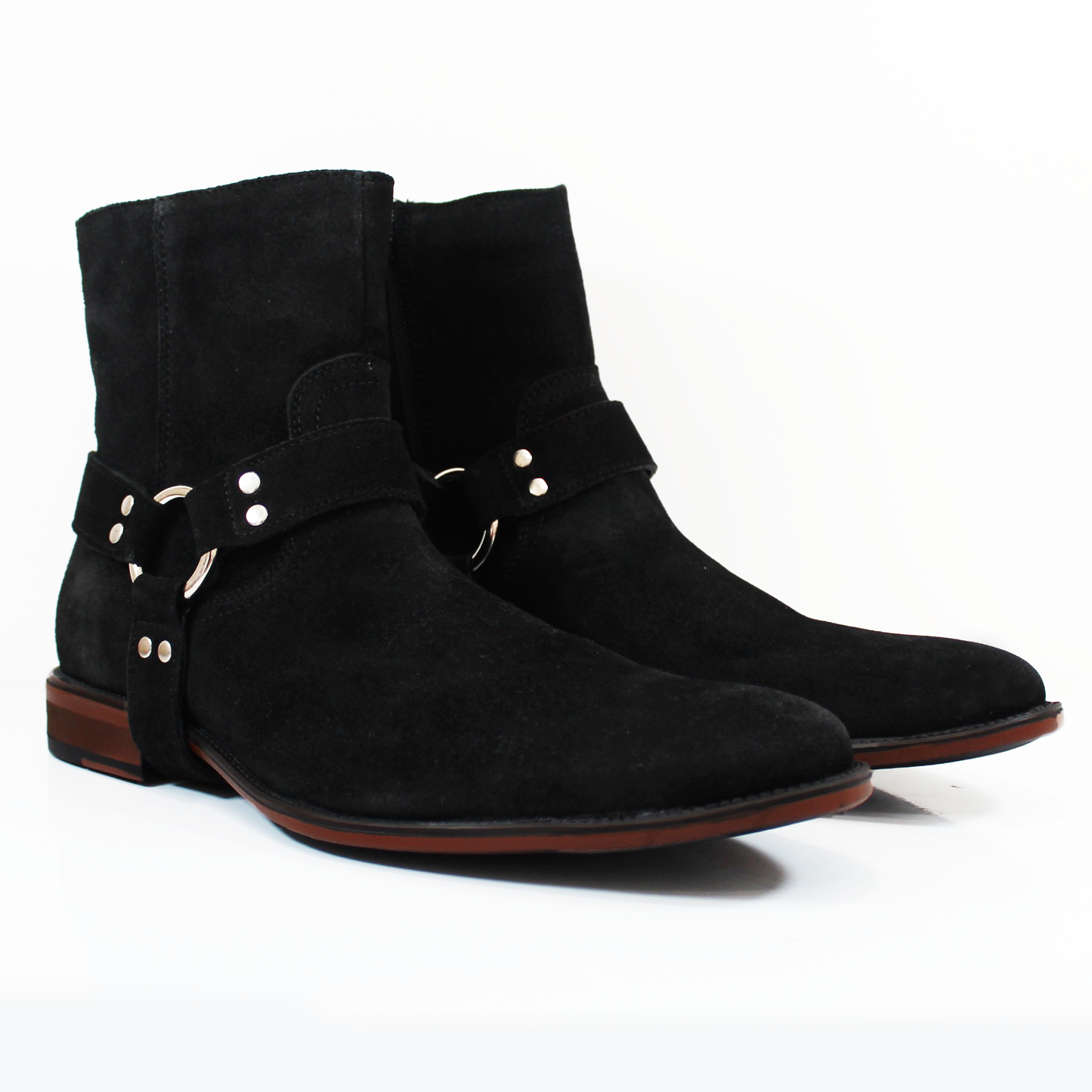 Bota Urbana de Piel Negro Gamuza de Caballero INMODA