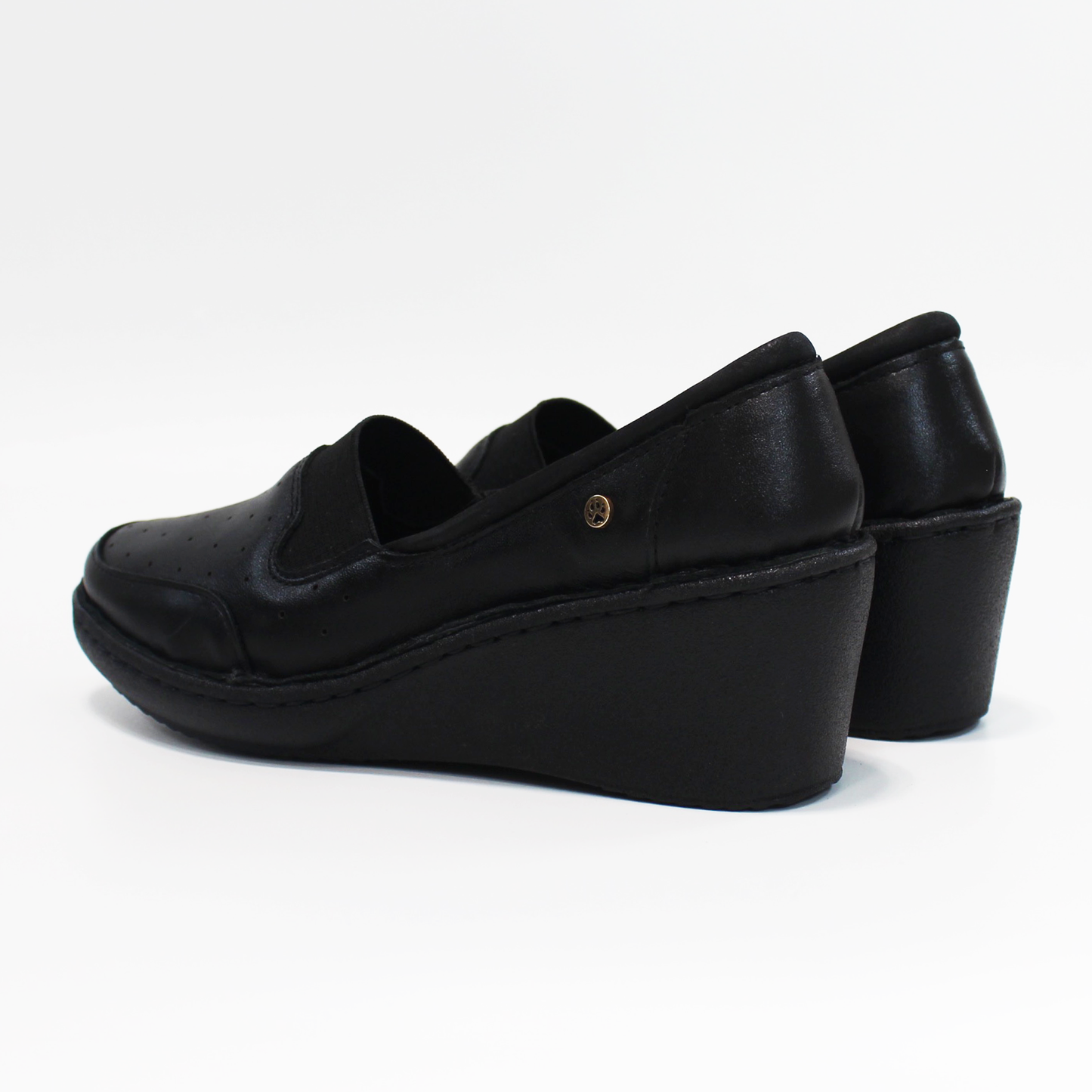 Zapato Confort Casual Negro Piel de Dama LOBO SOLO