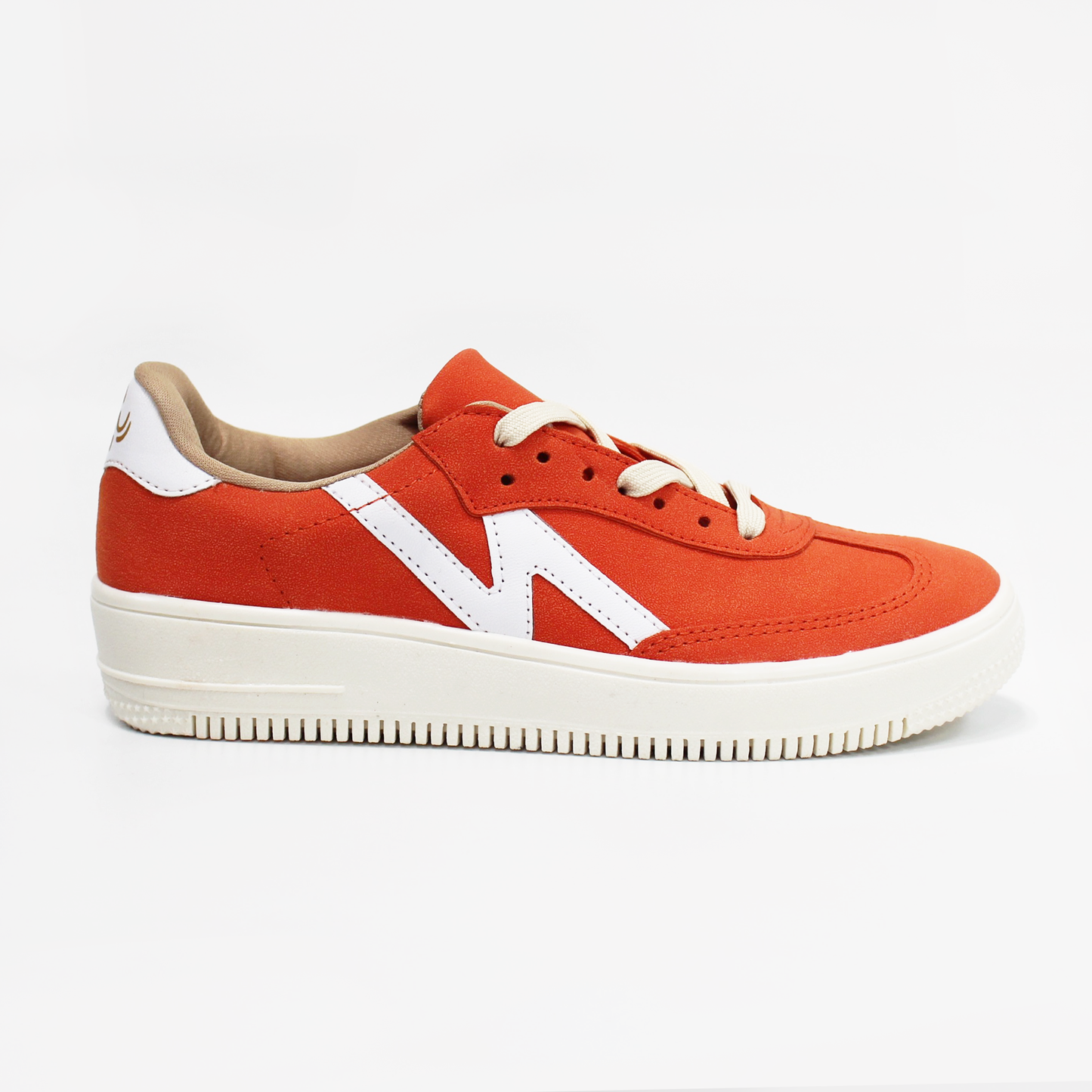 Tenis Sneaker Naranja con Blanco de Dama NOMADAS