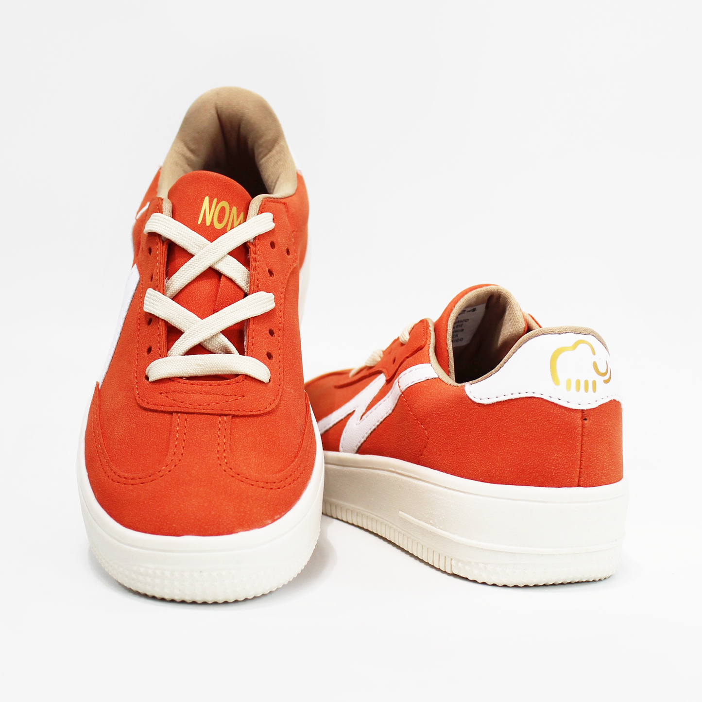 Tenis Sneaker Naranja con Blanco de Dama NOMADAS