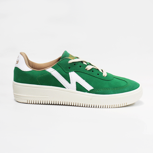 Tenis Sneaker Verde Trébol con Blanco de Dama NOMADAS