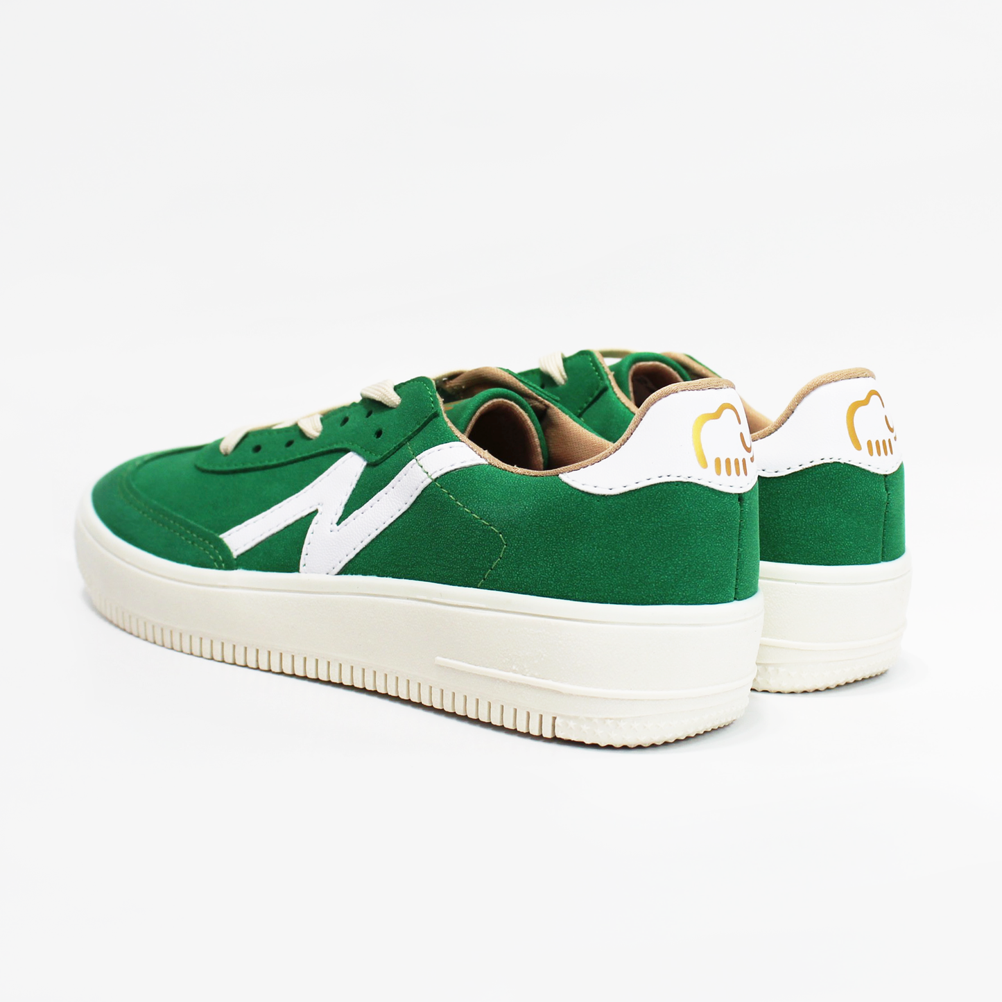 Tenis Sneaker Verde Trébol con Blanco de Dama NOMADAS