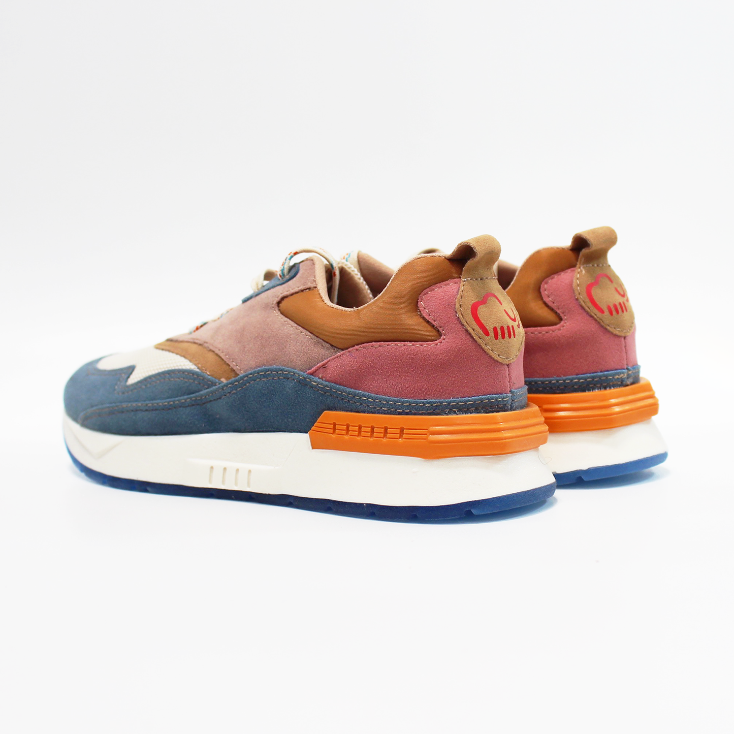 Tenis Sneaker Casual Multicolor Azul con Lila de Dama NOMADAS