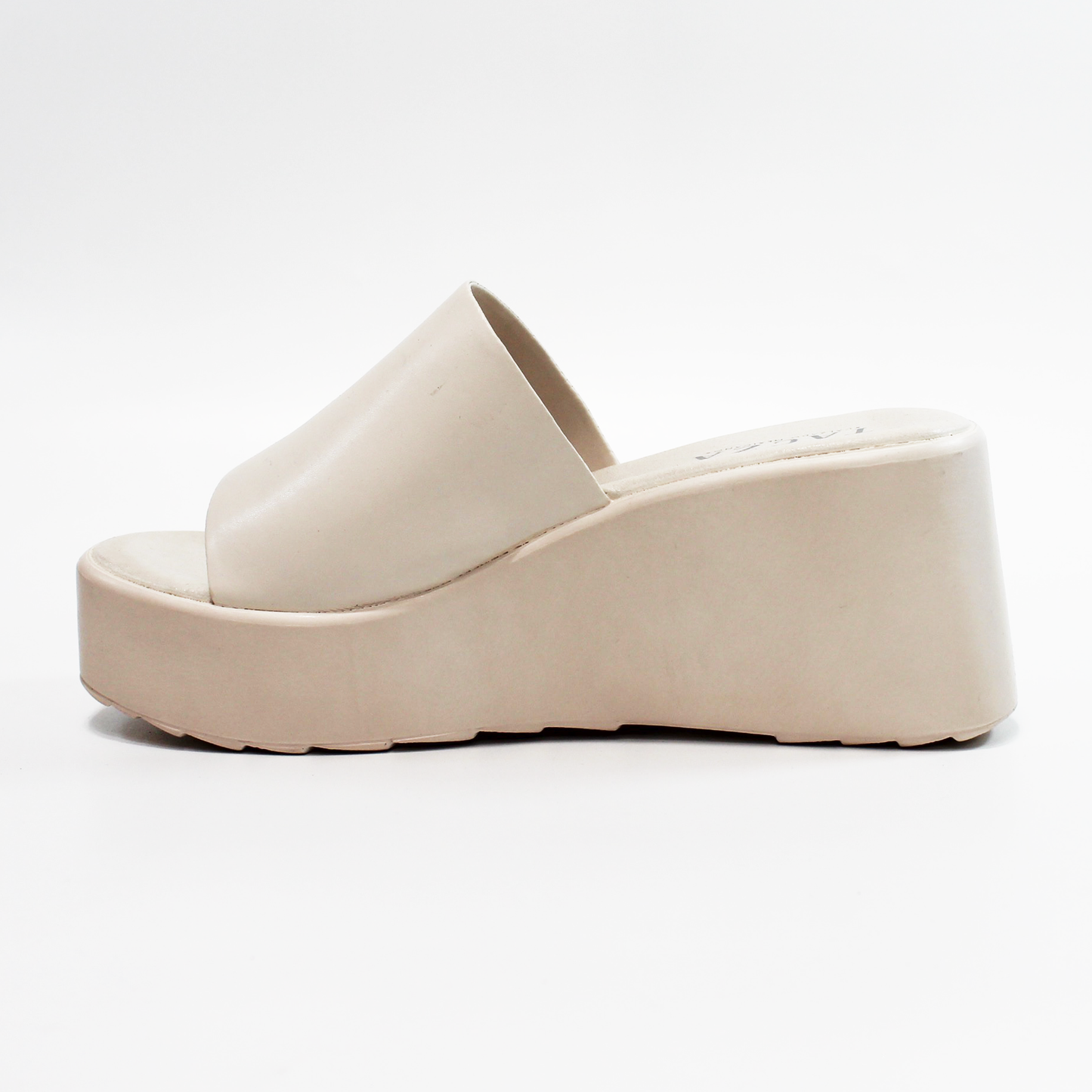 Sandalia de Plataforma Casual Latte de Dama TACZA