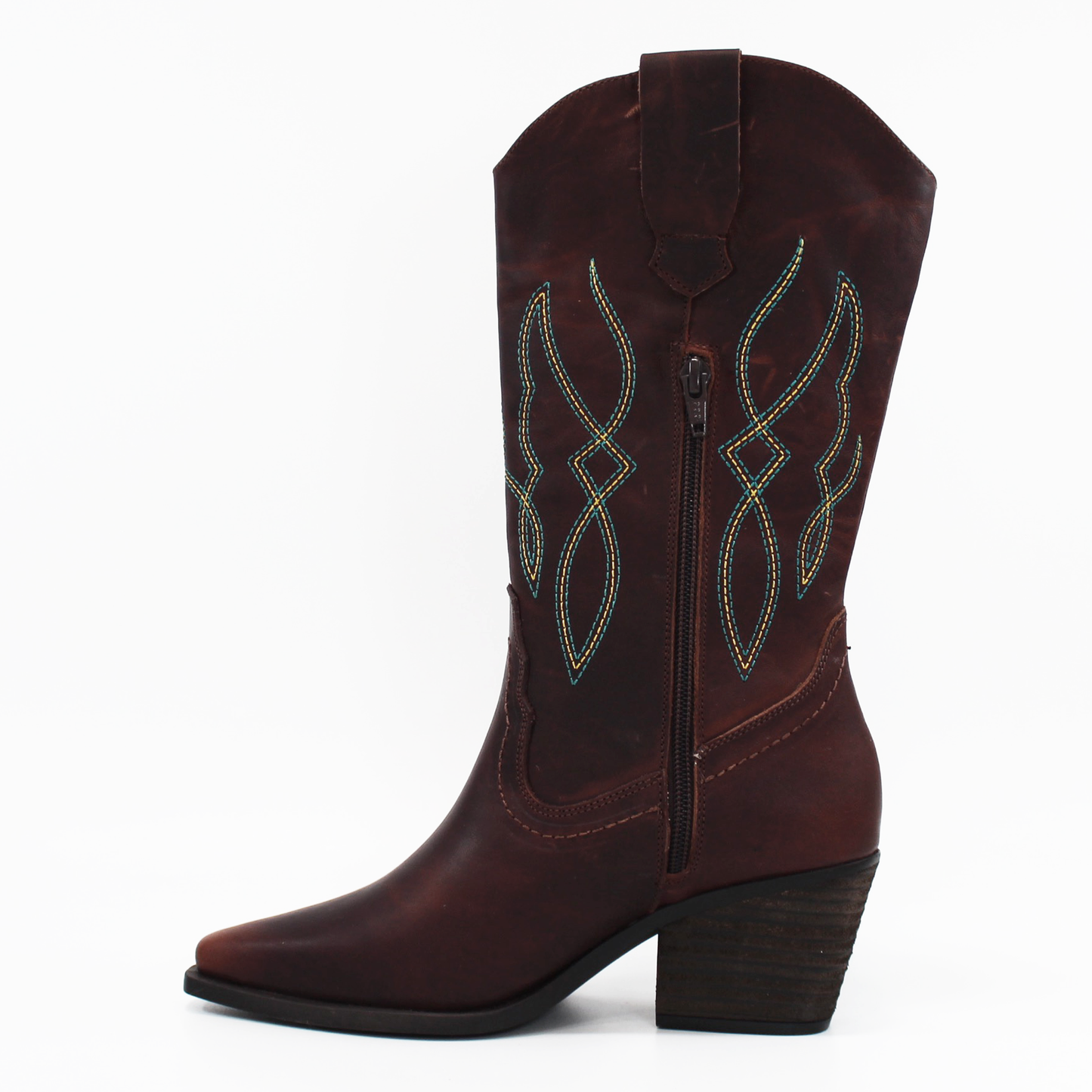 Bota Vaquera Western Tubo Alto de Dama PIEDRANGULAR