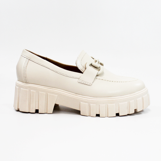 Mocasín de Piel Latte Chunky Dama SENTIES