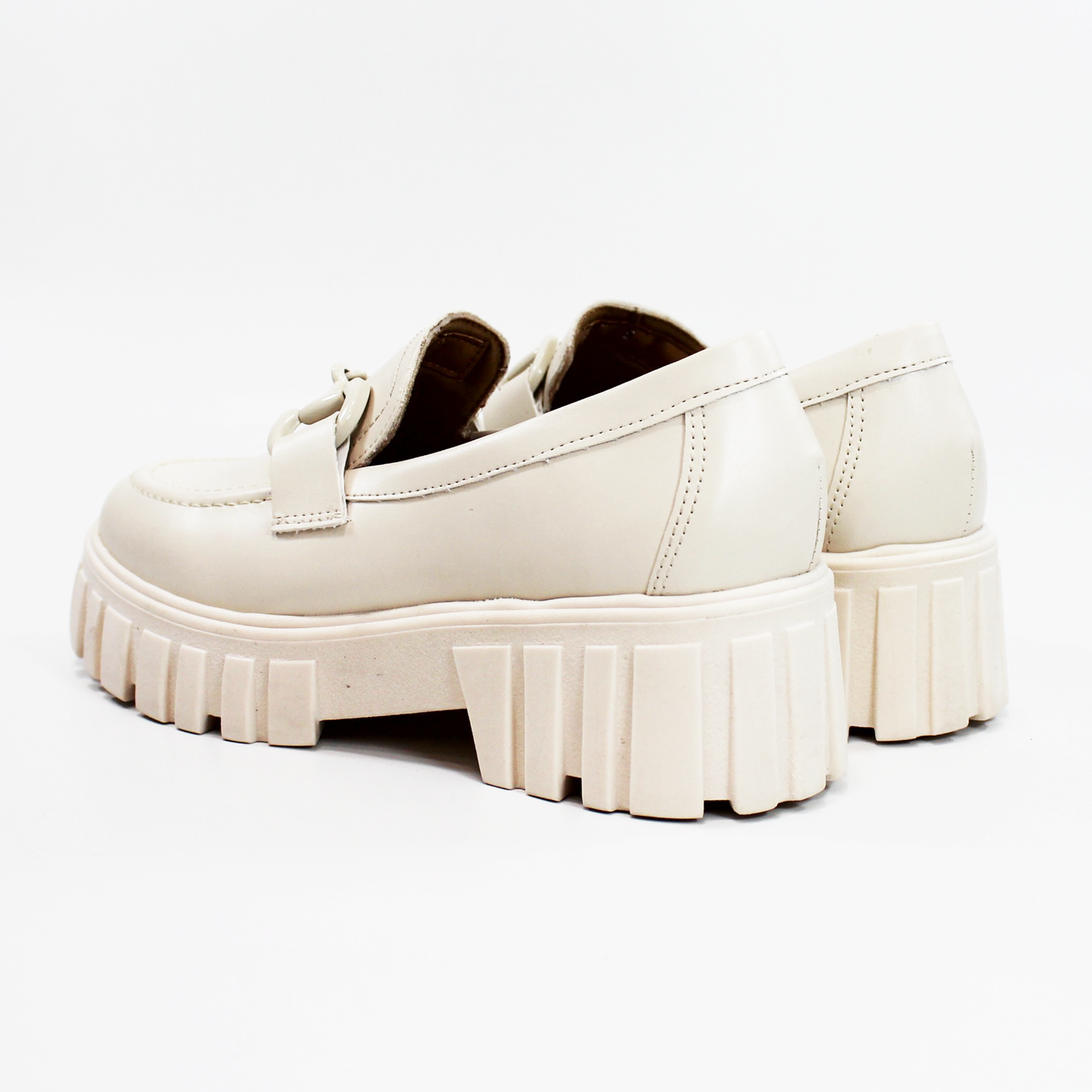 Mocasín de Piel Latte Chunky Dama SENTIES