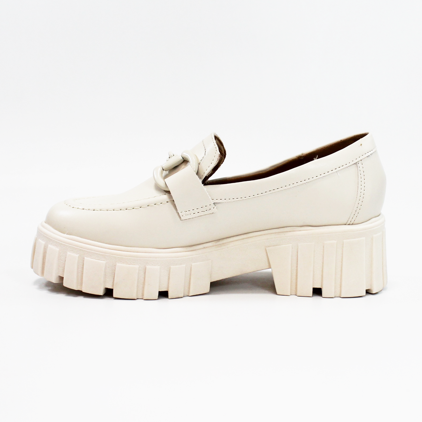 Mocasín de Piel Latte Chunky Dama SENTIES