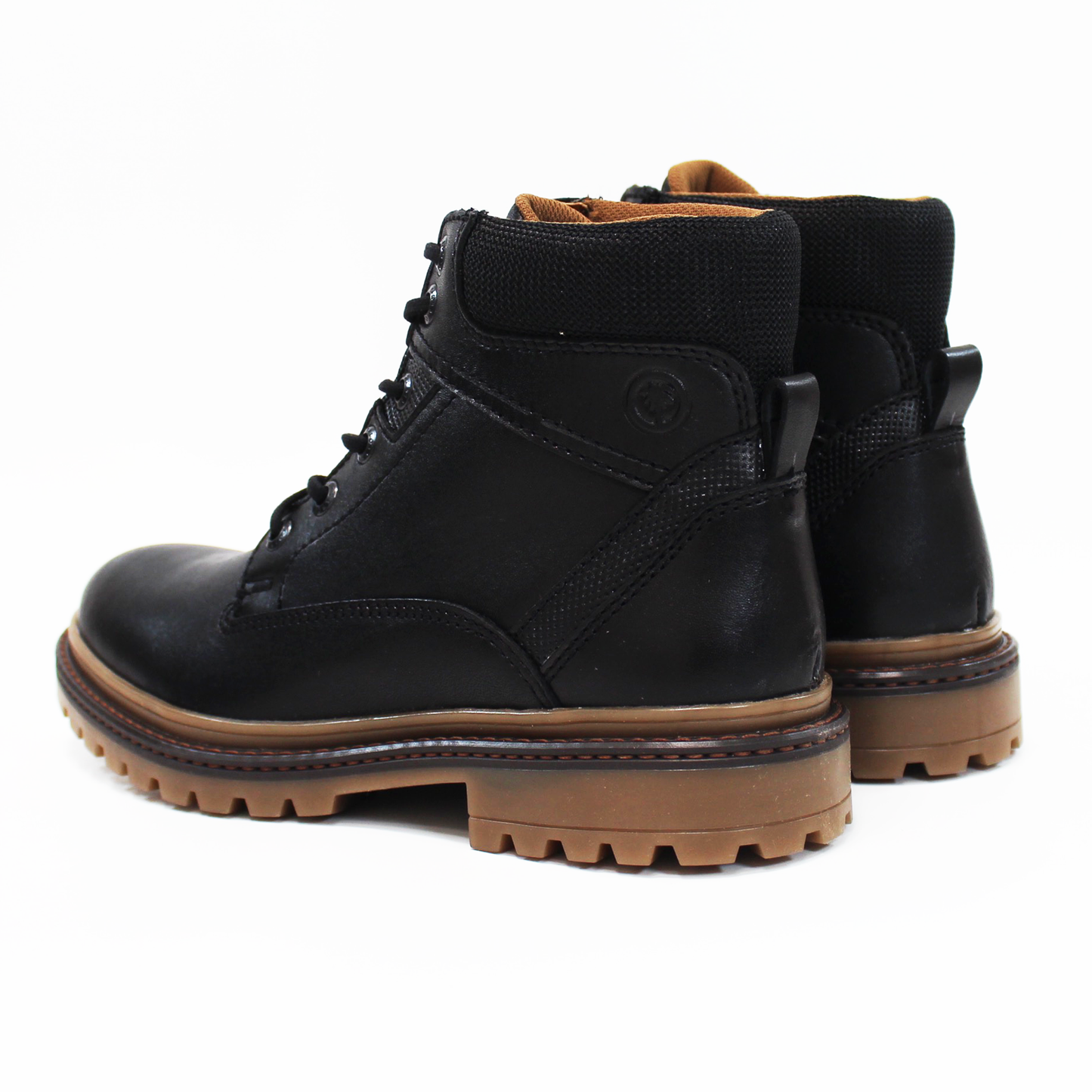 Bota con Cinta Negro Piel Caballero VERDE TABACO