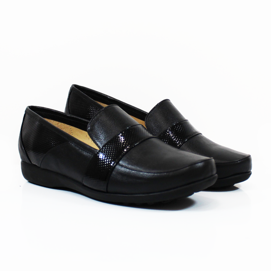 Zapato Confort Casual Negro Piel de Dama CAPRICHO